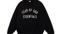 Fear of God Essentials Arched Graphic Hoodie in Black — hero