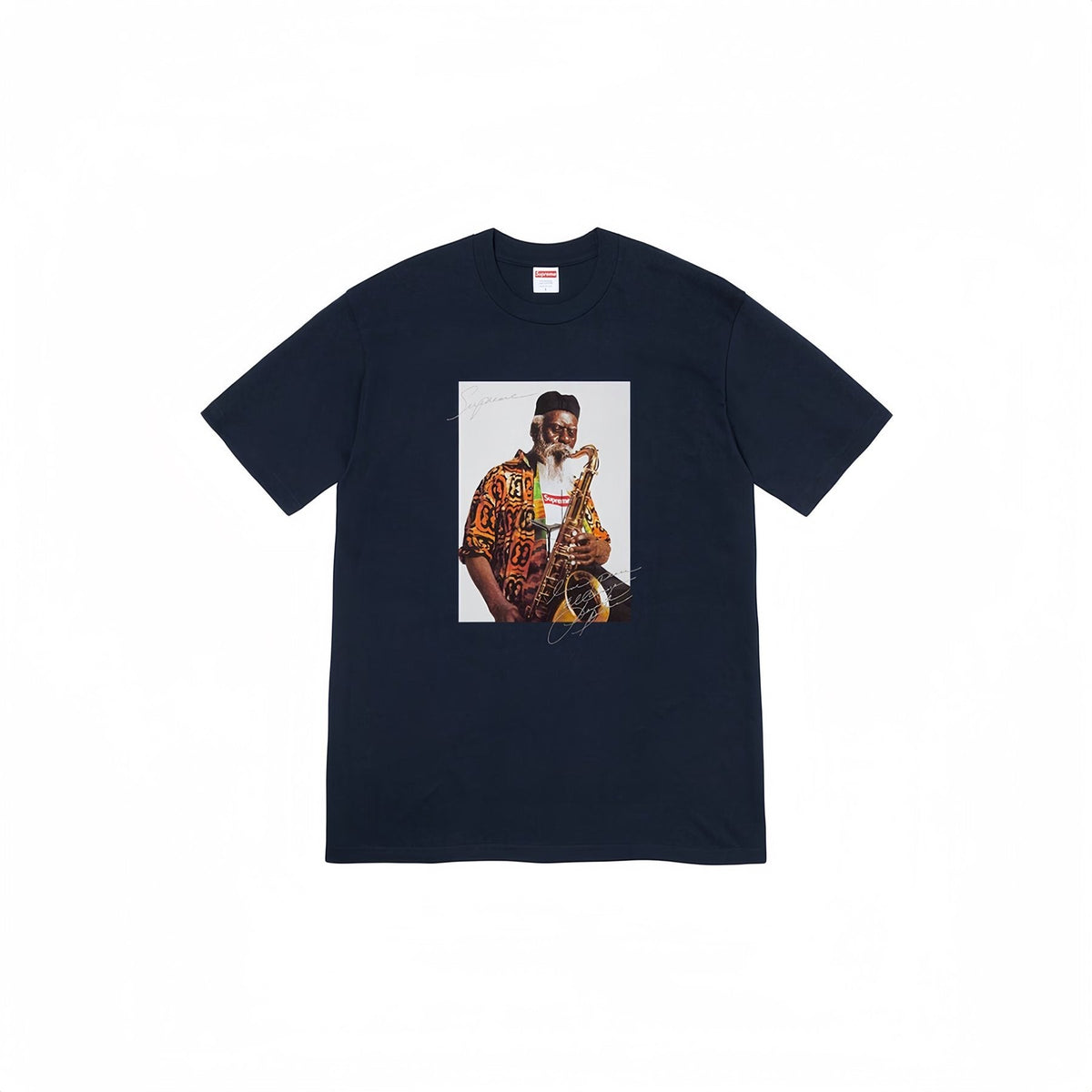 Supreme Pharoah Sanders Saxophone Graphic T-Shirt — front
